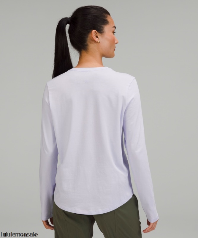 Lululemon Damen DELULU294 | Love Langarmshirt Pastellblau